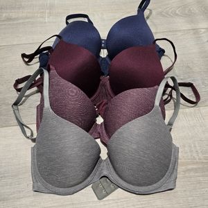 Four pack of 30D Aerie Sunnie Pushup Bras